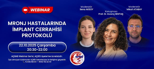 WEBINAR 2 Mronj Hastalarında İmplant Cerrahisi Protokolü